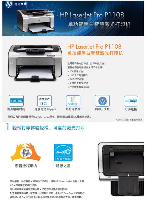 惠普p1108打印机驱动下载官网2026