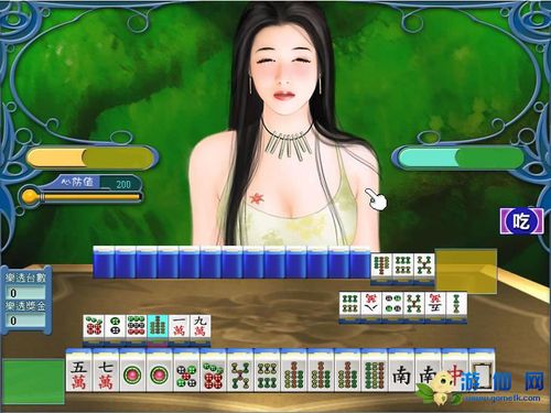 单机游戏美女麻将
