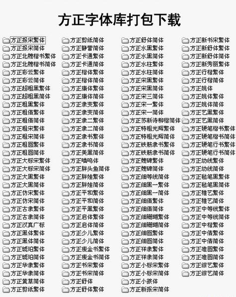 方正字体压缩包下载2026最新
