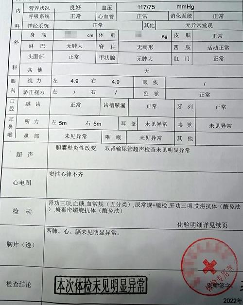 个人体检报告查询